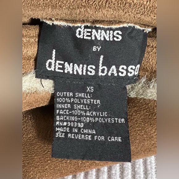 NWOT Dennis Basso Reversible Long Suede Fur Coat Jacket Fall Winter Cozy Warm - Picture 6 of 10